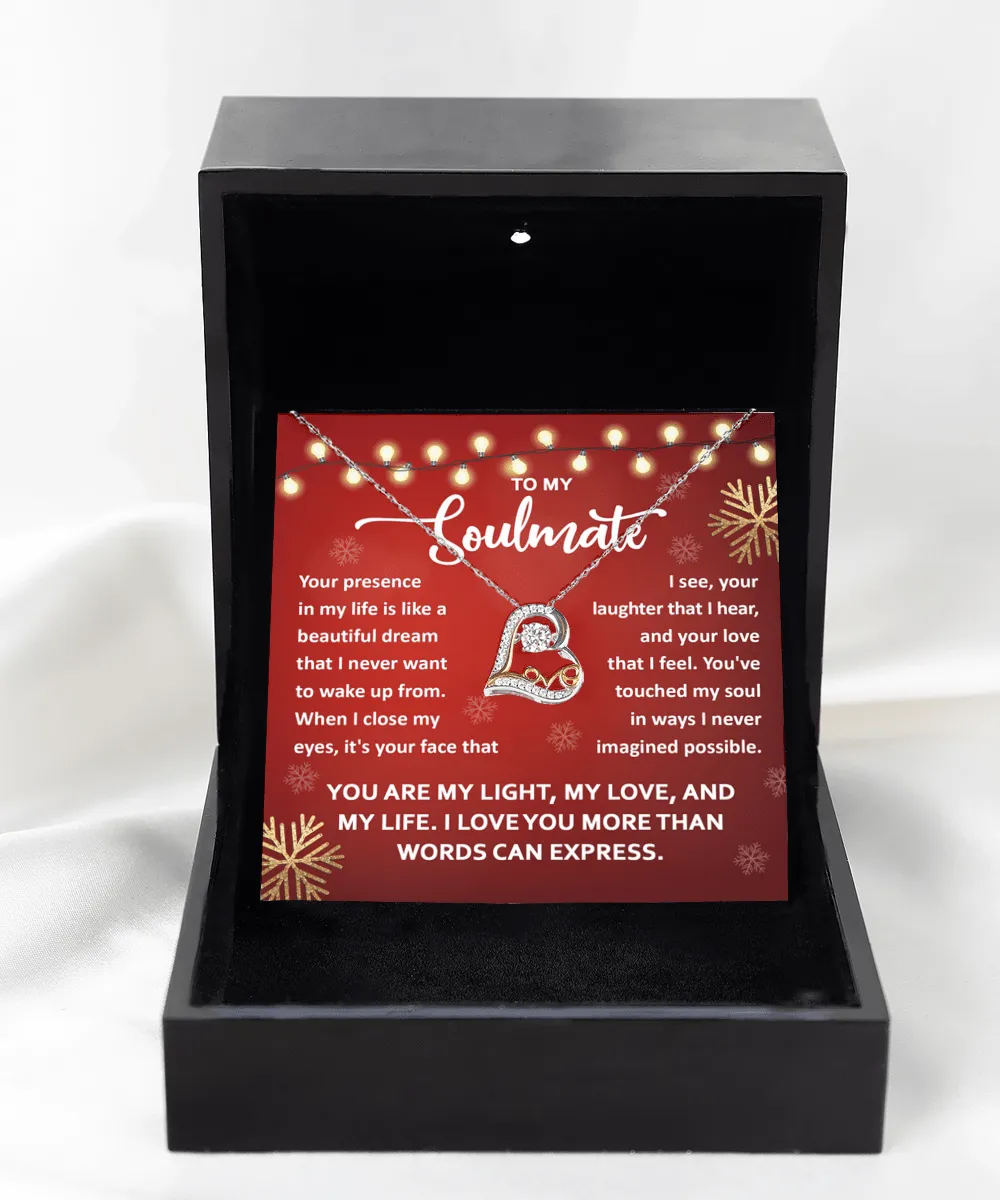 To My Soulmate Love You More | Love Dancing Necklace