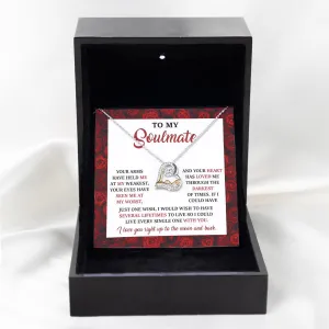 To My Soulmate To The Moon And Back | Love Dancing Necklace