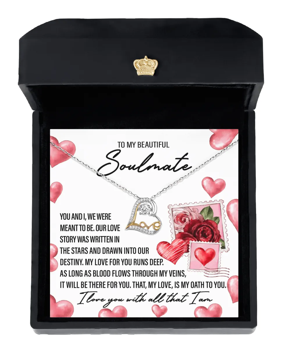 To My Soulmate We Were Meant To Be | Love Dancing Necklace