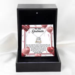 To My Soulmate You Are My Number One | Love Dancing Necklace