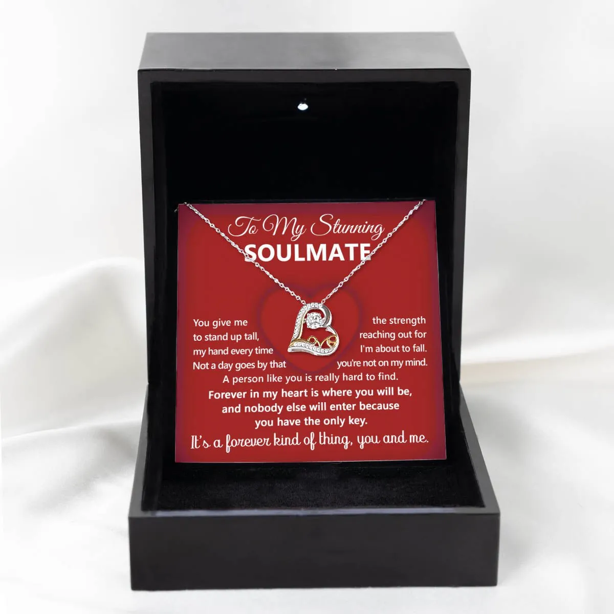 To My Stunning Soulmate It's A Forever Kind Of Thing | Love Dancing Necklace