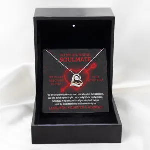 To My Stunning Soulmate My Heart Belongs To You | Love Dancing Necklace