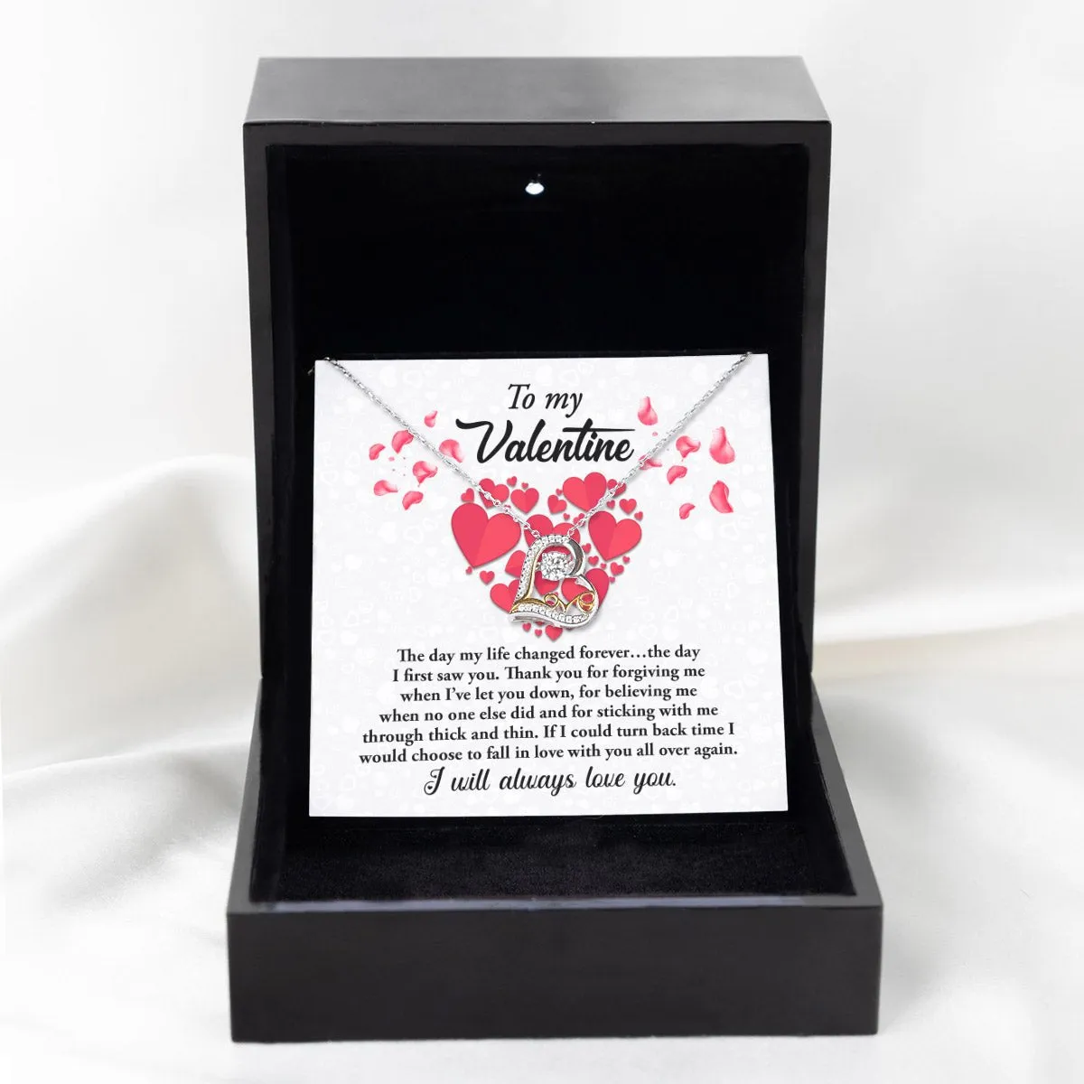 To My Valentine I Will Always Love You | Love Dancing Necklace
