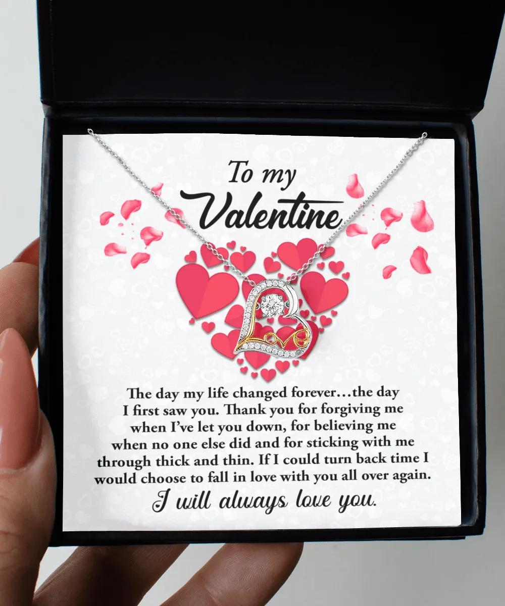 To My Valentine I Will Always Love You | Love Dancing Necklace