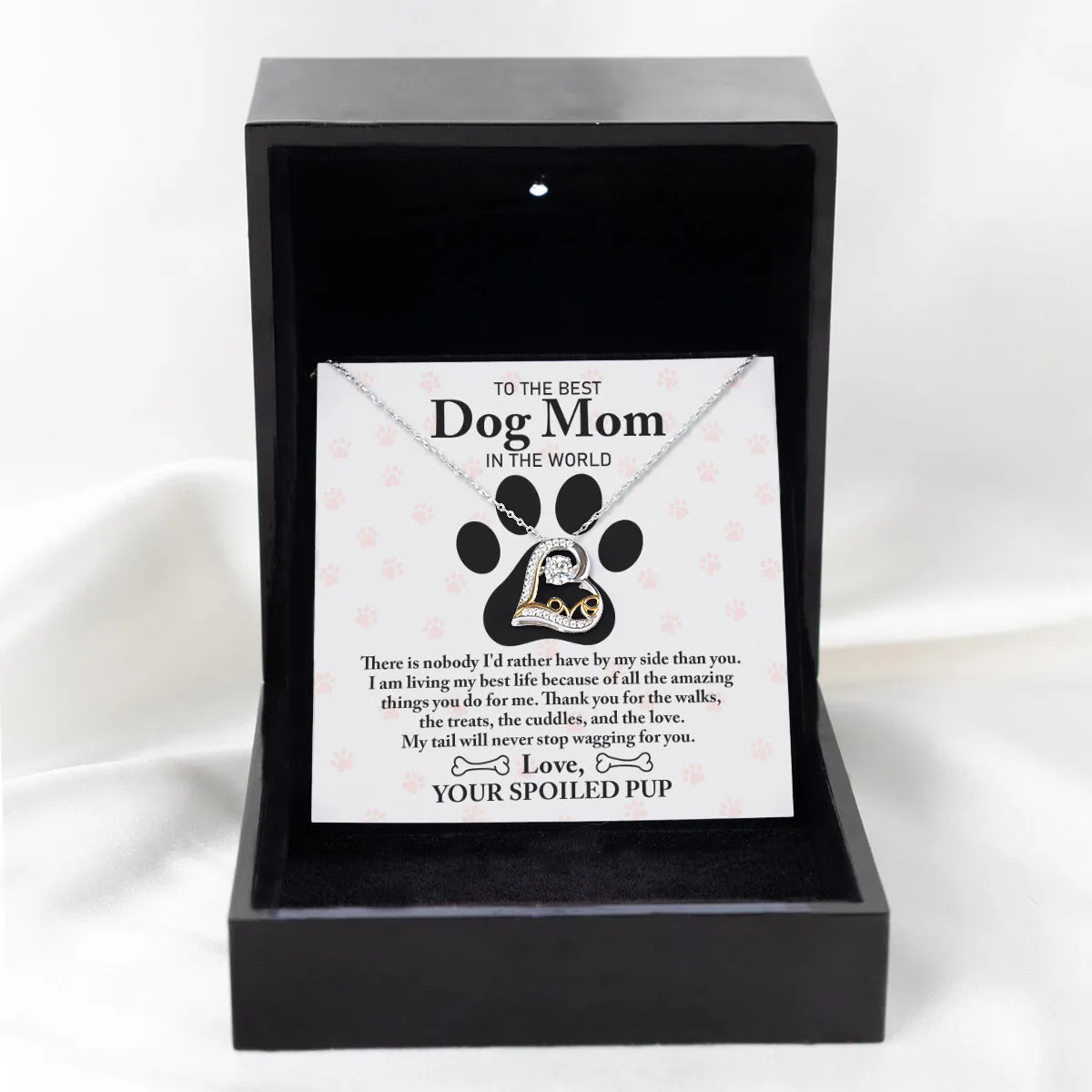 To The Best Dog Mom In The World | Love Dancing Necklace