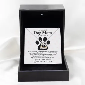 To The Best Dog Mom In The World | Love Dancing Necklace