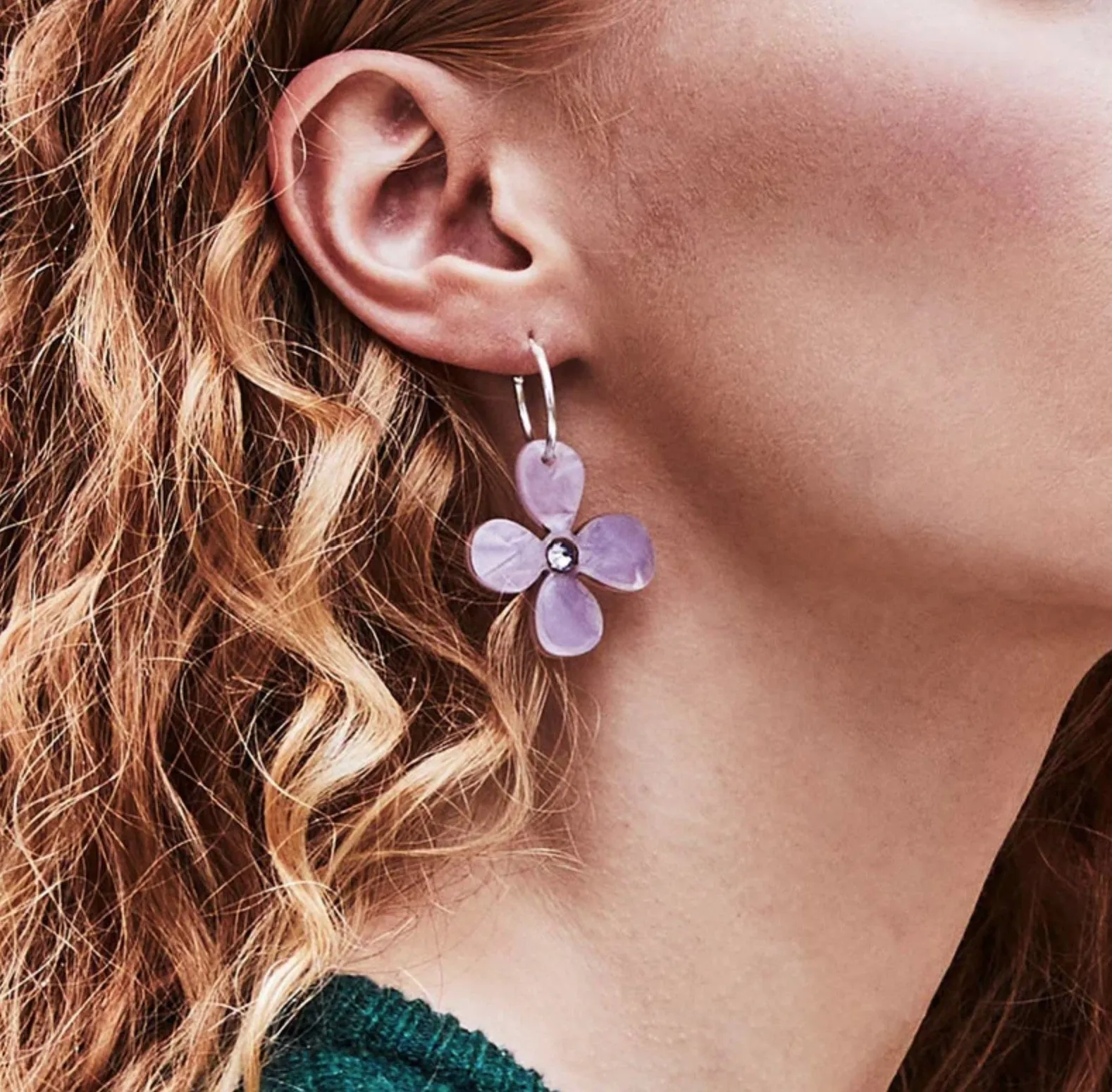 Toolally Daisy Hoop Earrings