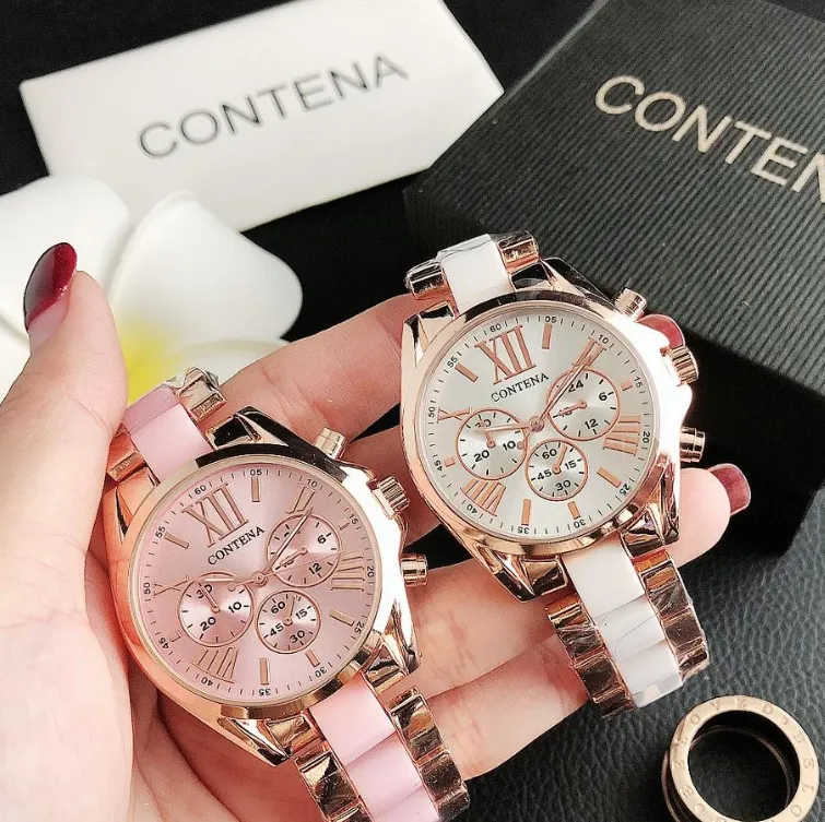 Top Luxury Quartz Rose Gold Watch Women Fashion Wristwatches Clock Ladies Watch Bracelets Ladies