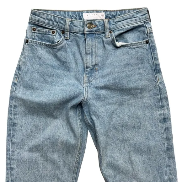 Topshop • STRAIGHT FIT Cropped Jeans Relaxed Fit