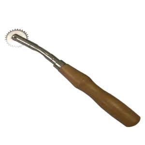 Tracing Wheel Wooden Handle with Pressure Plate - Pattern Makers, Designers, Tailors