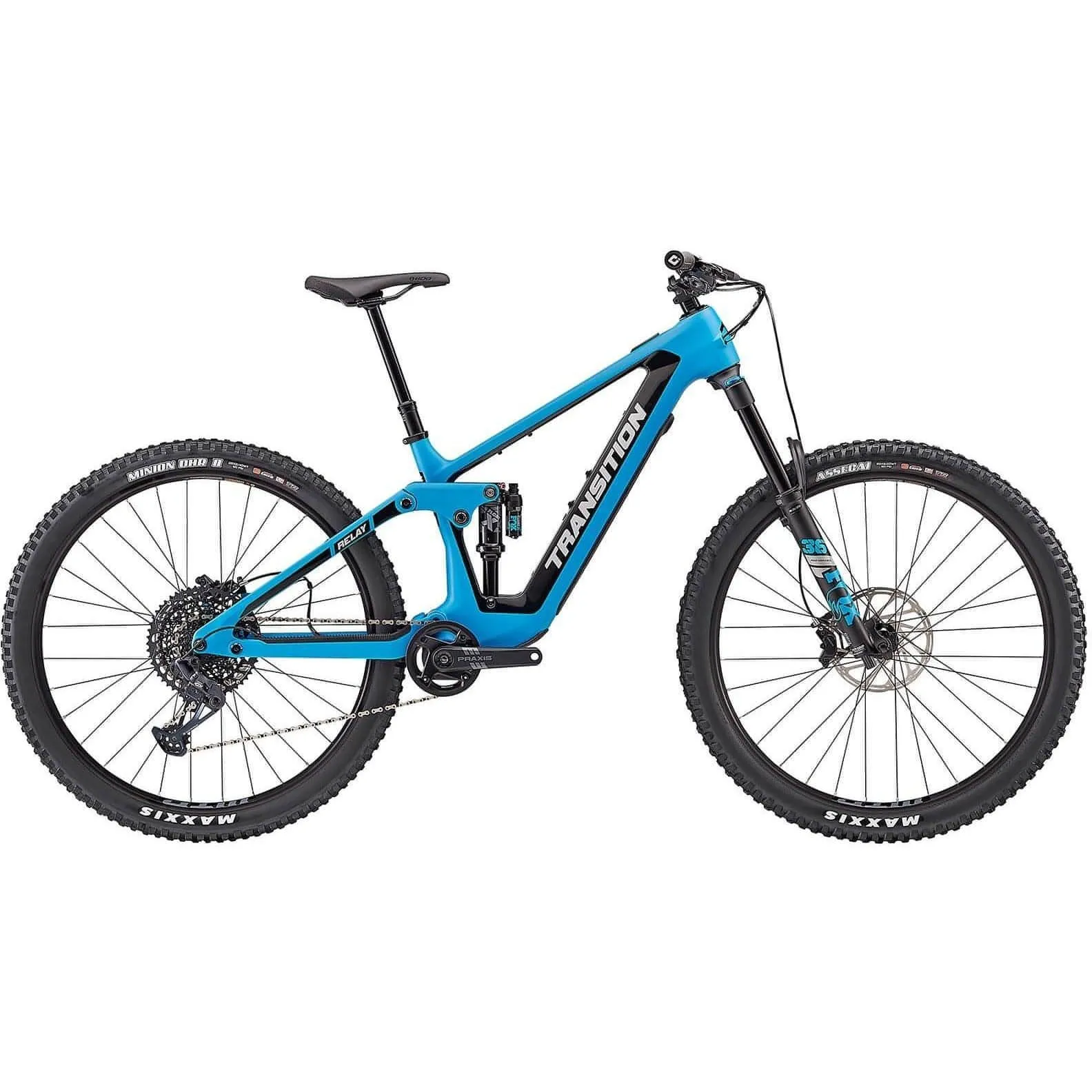 Transition Relay GX Carbon Electric Mountain Bike 2024 - TR Blue