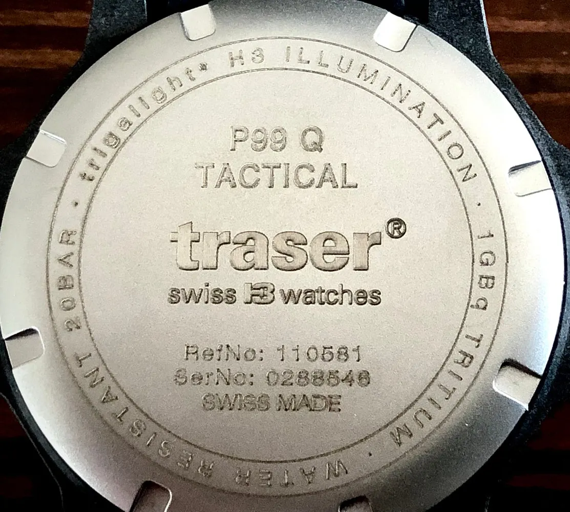 Traser P99 Q Tactical Black, Tritium Military, Nylon Strap , 110722