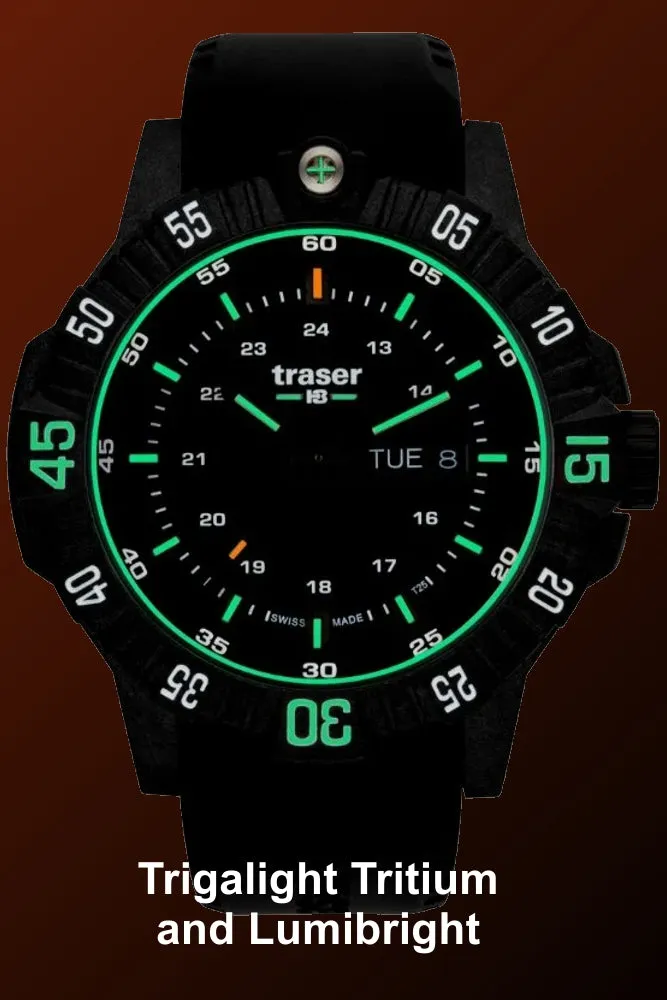 Traser P99 Q Tactical Black, Tritium Military, Nylon Strap , 110722