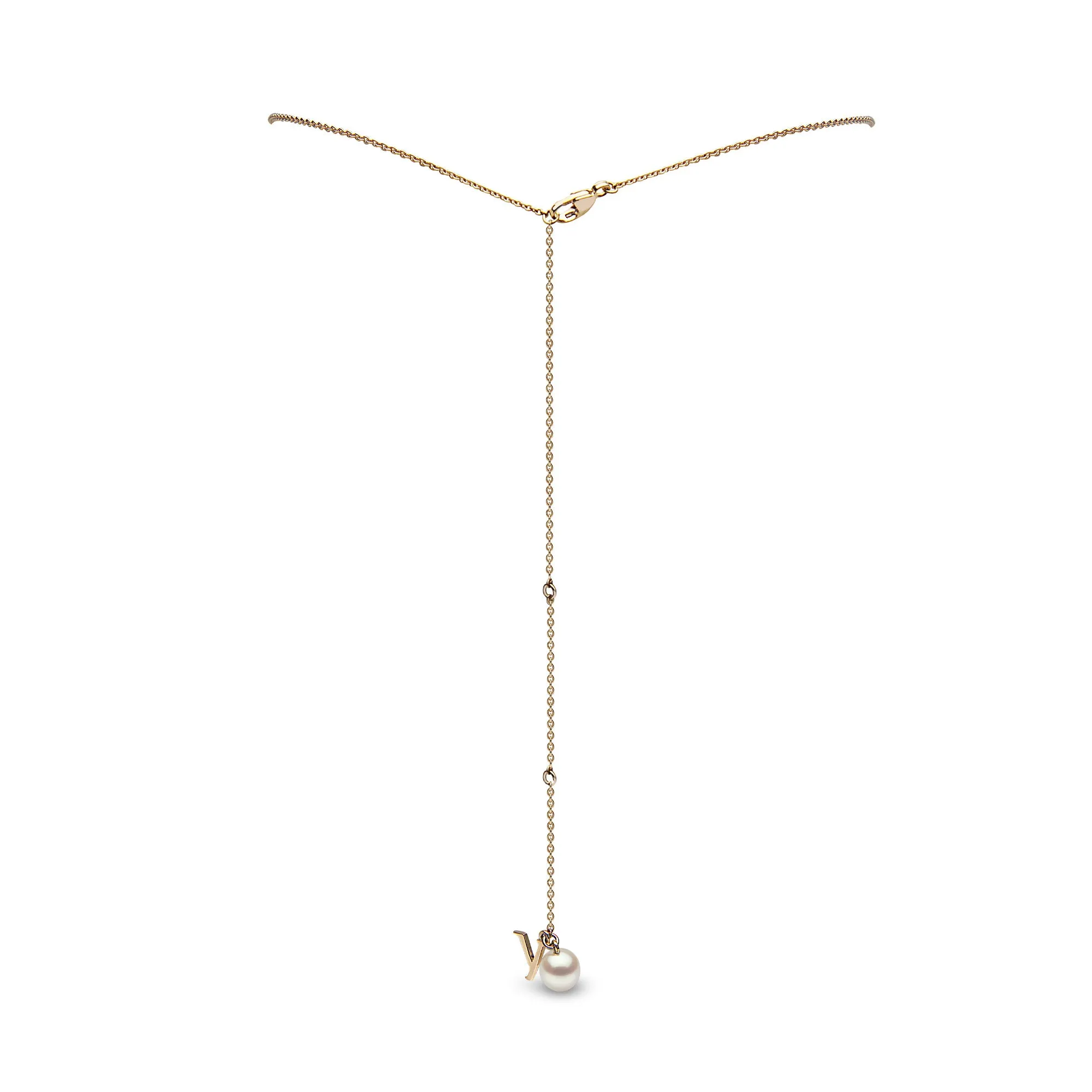 Trend Freshwater Pearl And Diamond Necklace 18ct Gold