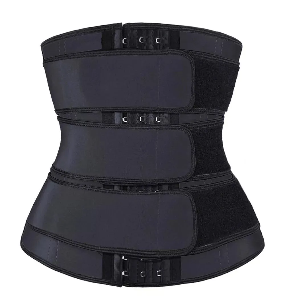 Triple Belt Women's Waist Trainer - Tummy Control Shapewear for Postpartum Recovery and Slimming