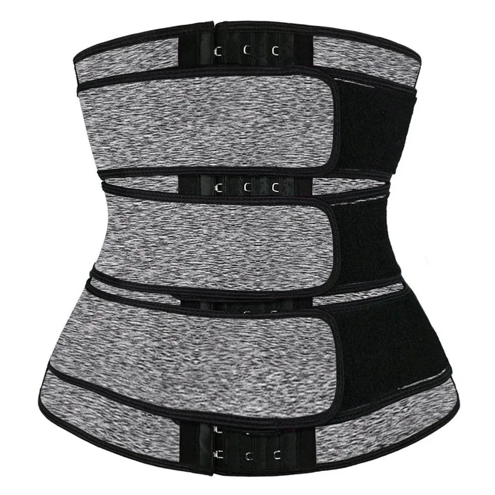 Triple Belt Women's Waist Trainer - Tummy Control Shapewear for Postpartum Recovery and Slimming
