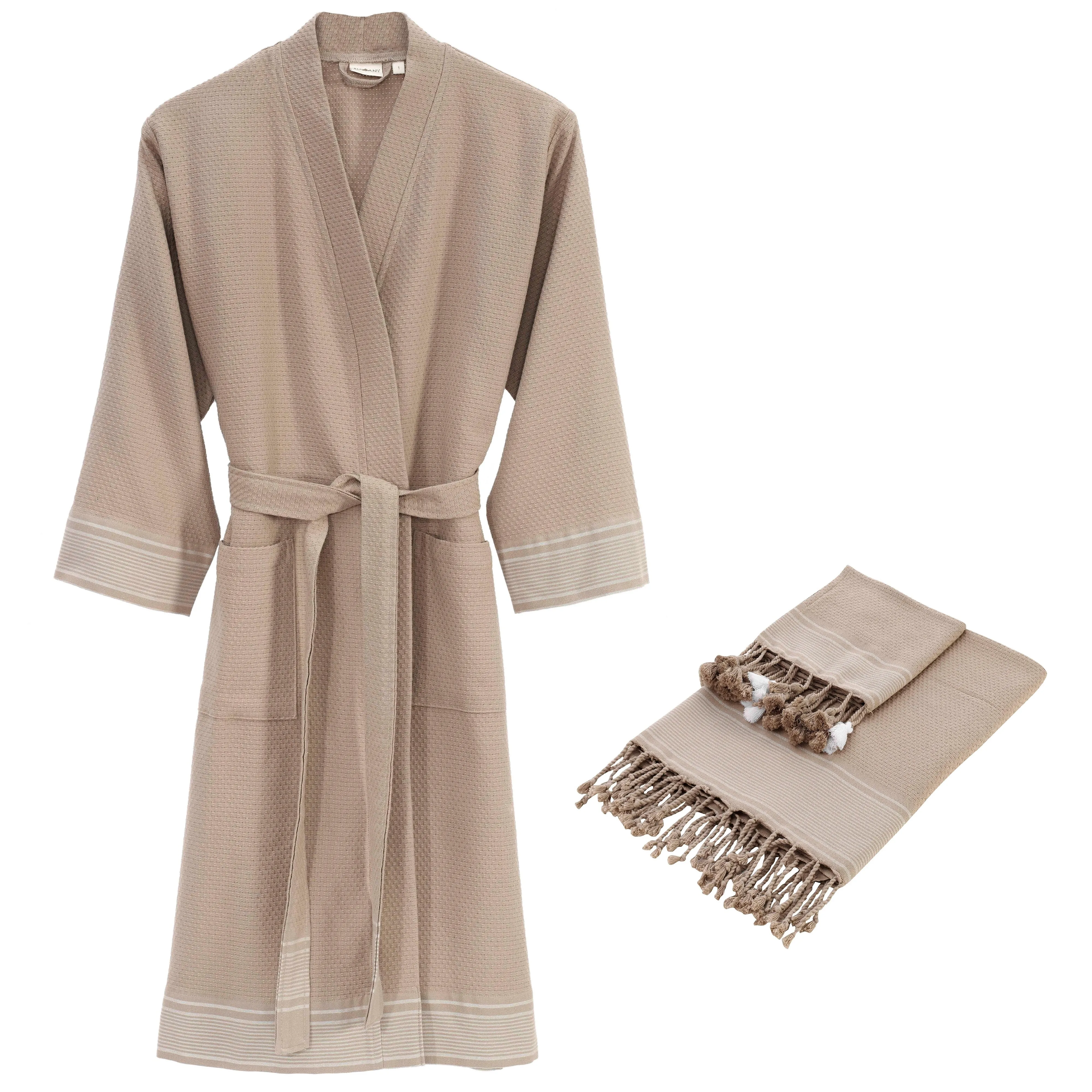 Tuana - 100% Turkish Cotton Bathrobe/Towel Set