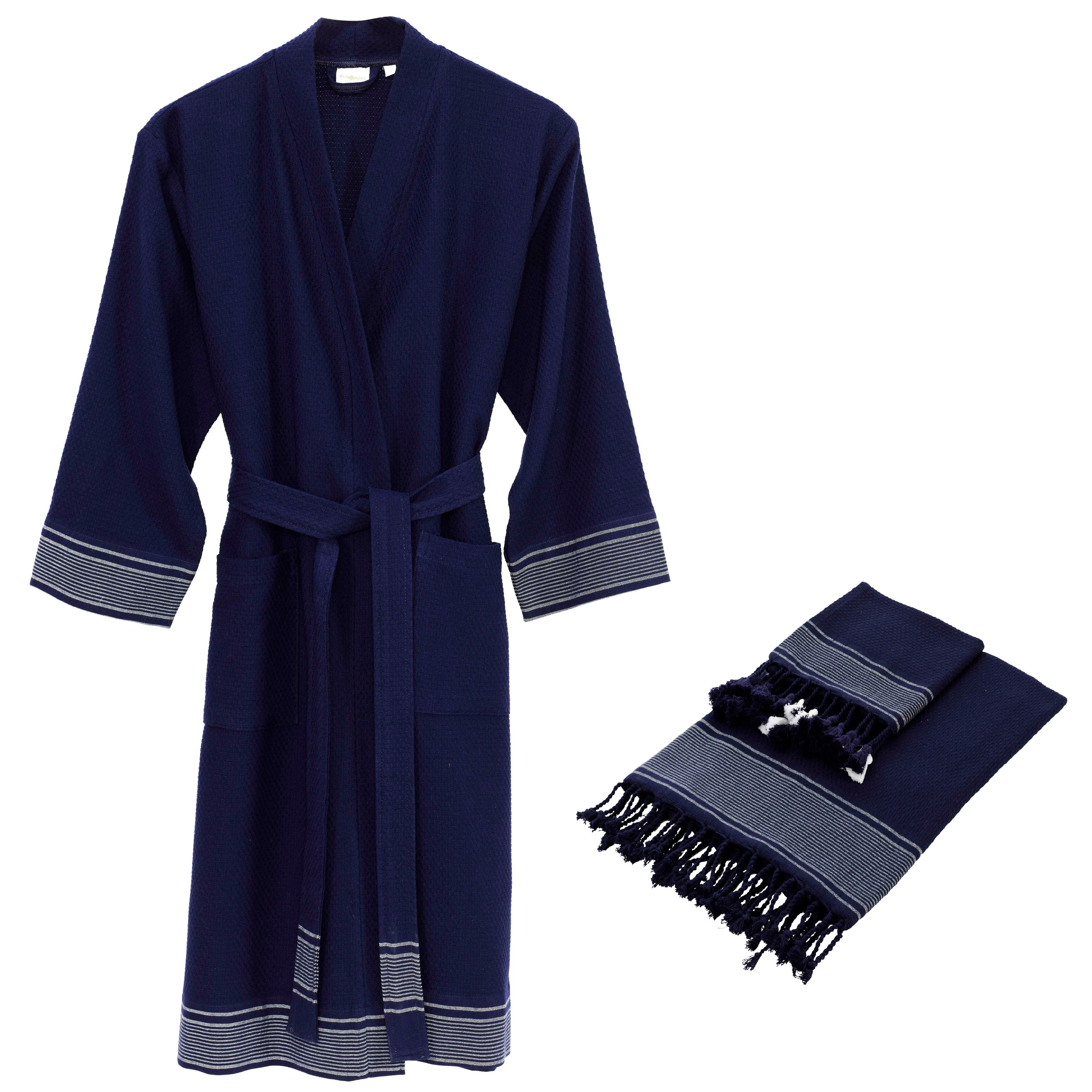 Tuana - 100% Turkish Cotton Bathrobe/Towel Set
