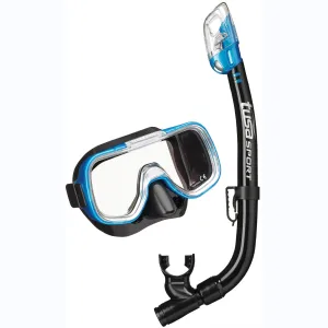 Tusa Mini-Kleio Mask & Dry Snorkel Set Black