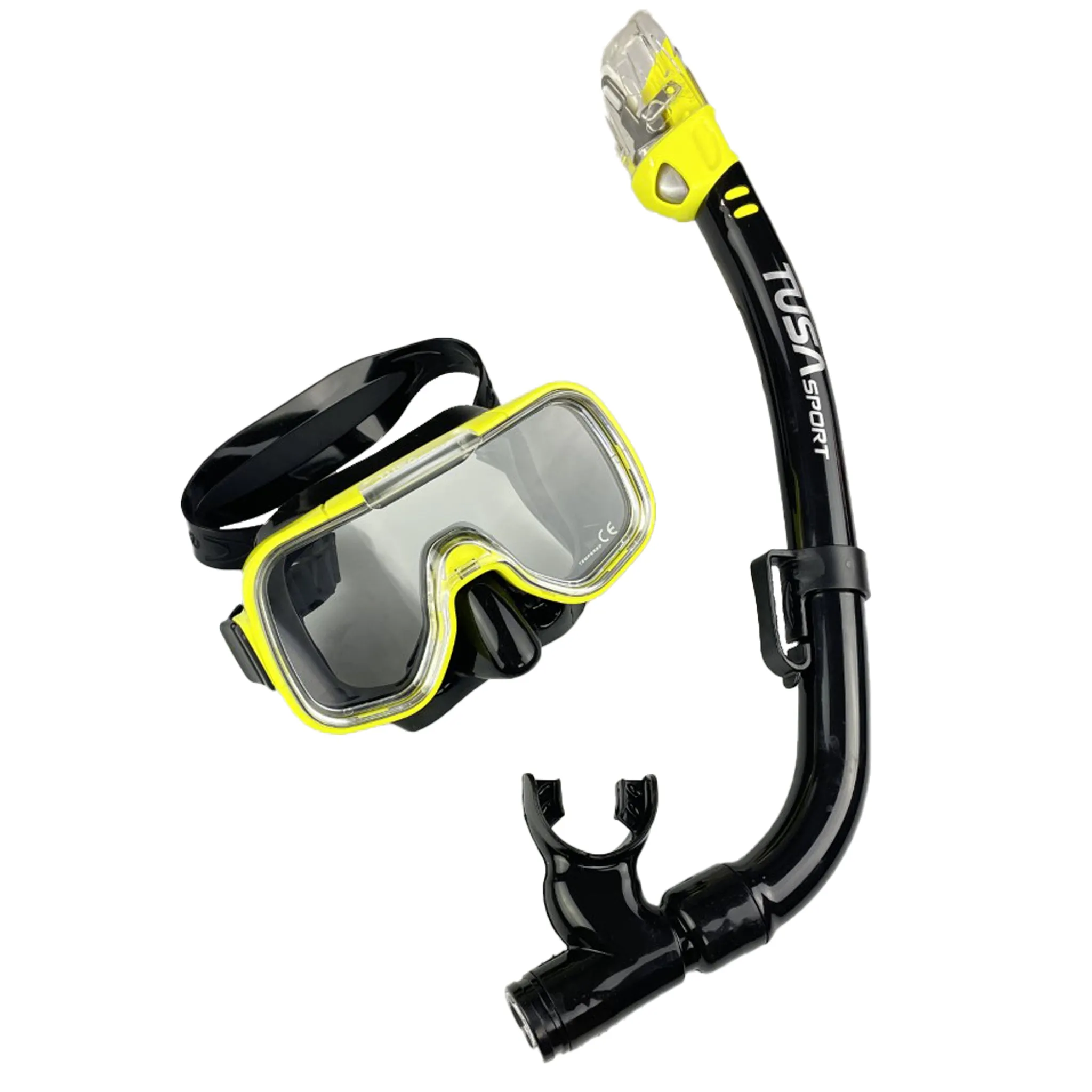 Tusa Mini-Kleio Mask & Dry Snorkel Set Black