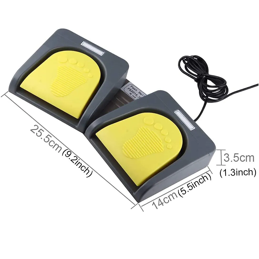 Twin USB Foot Pedal - Even more hands free control with 2 pedals!