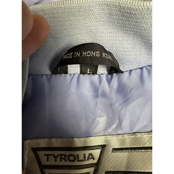 Tyrolia by HEAD Vtg 90s Full Zip Button Down Ski Jacket Snowboard Pastel Yellow