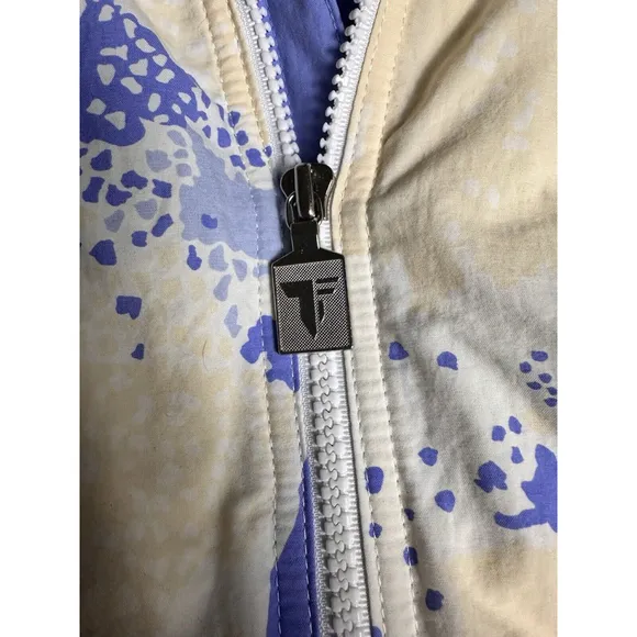 Tyrolia by HEAD Vtg 90s Full Zip Button Down Ski Jacket Snowboard Pastel Yellow