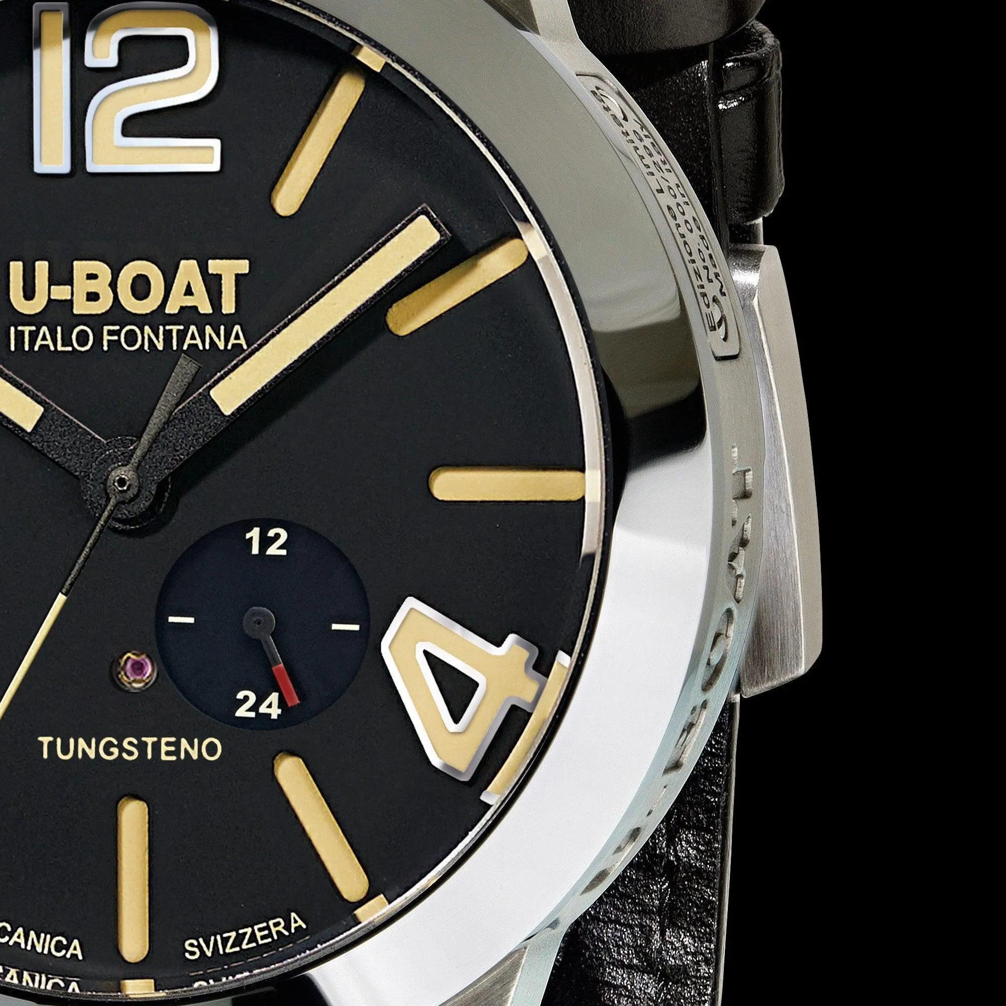 U-Boat Men's Watch Stratos 45 BK 45mm Automatic Steel 9006