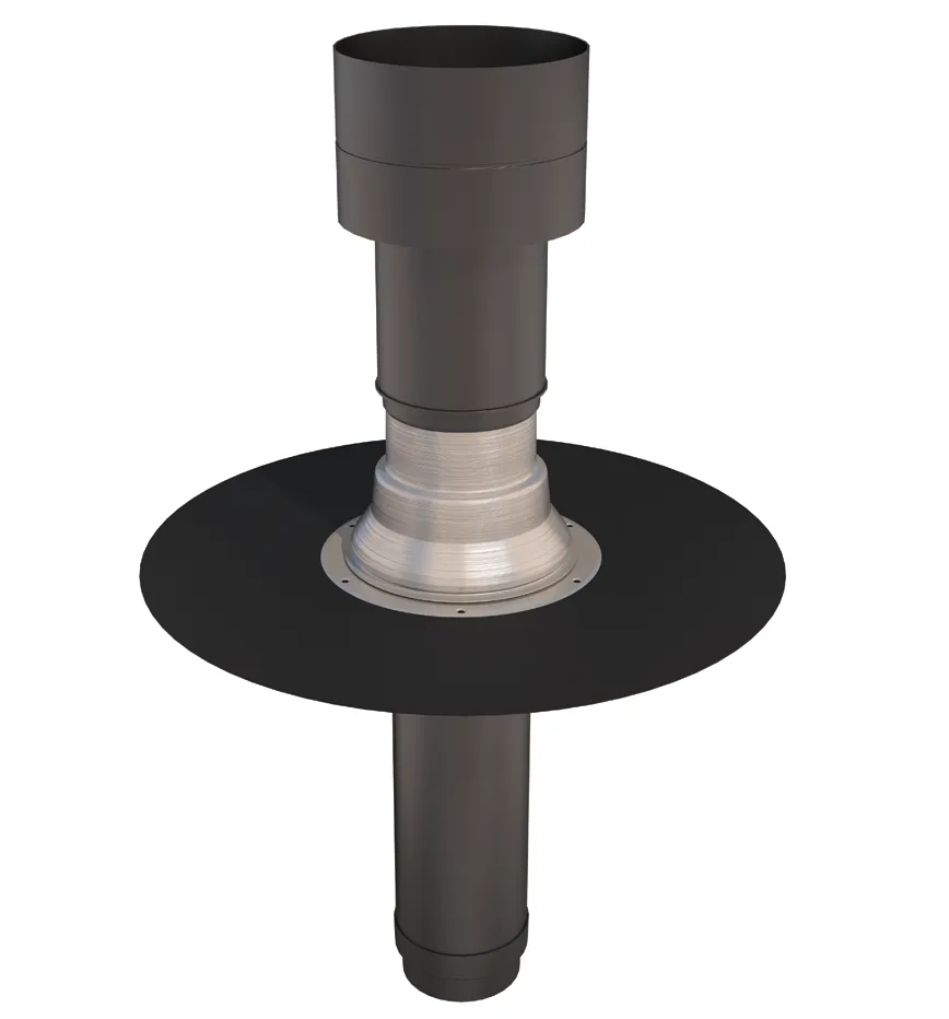 Ubbink OFT-1 131 EPDM Flat Roof Vent / Terminal (131mm Diameter)