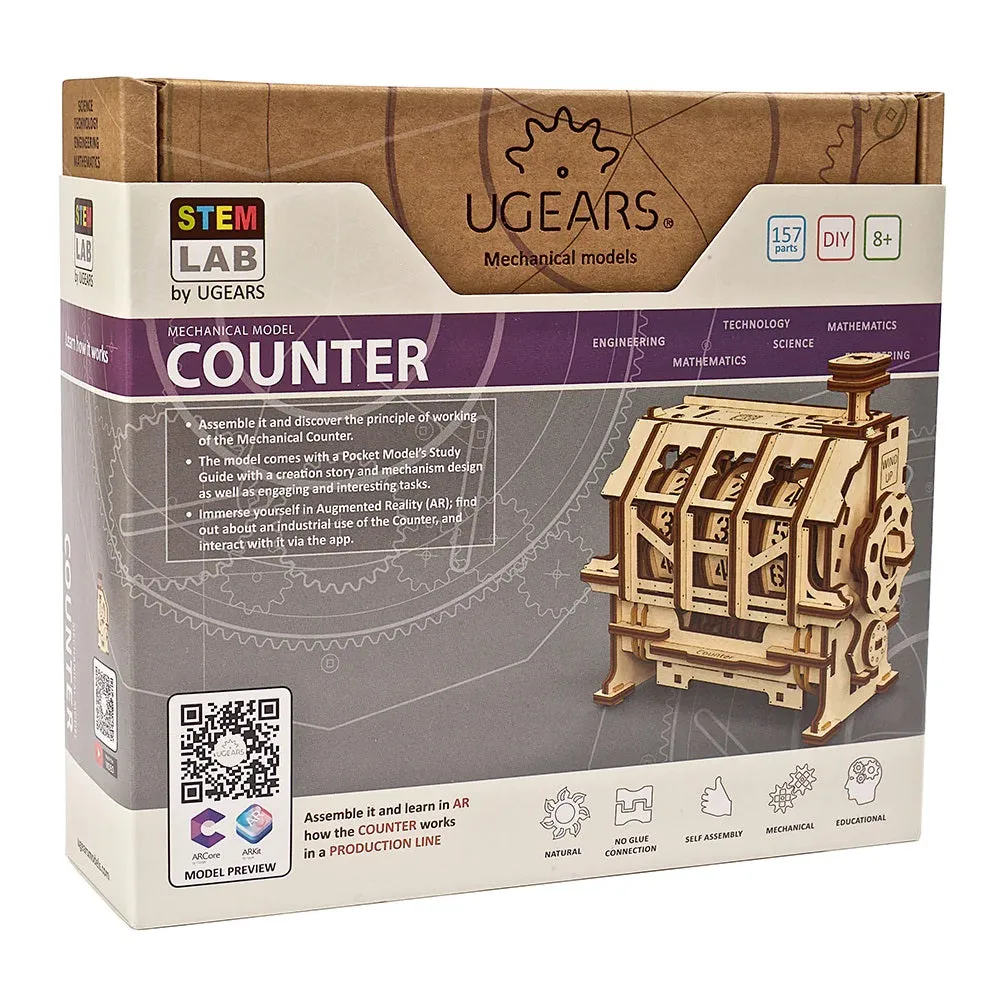UGears STEM-Lab Educational Mechanical Model Kit (Counter) - FINAL SALE