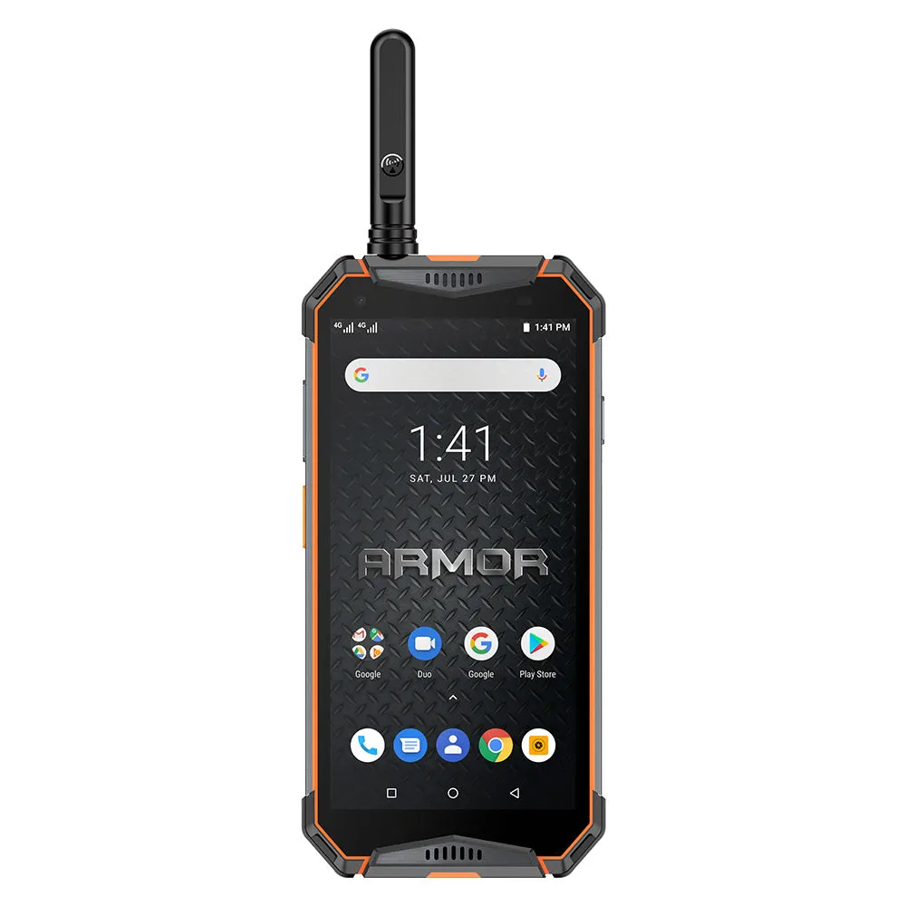 Ulefone Armor 3WT IP68 Waterproof Mobile Phone 10300mAh 5.7"" FHD  Octa Core 6GB 64GB helio P70 Android Global Version Smartphone Orange