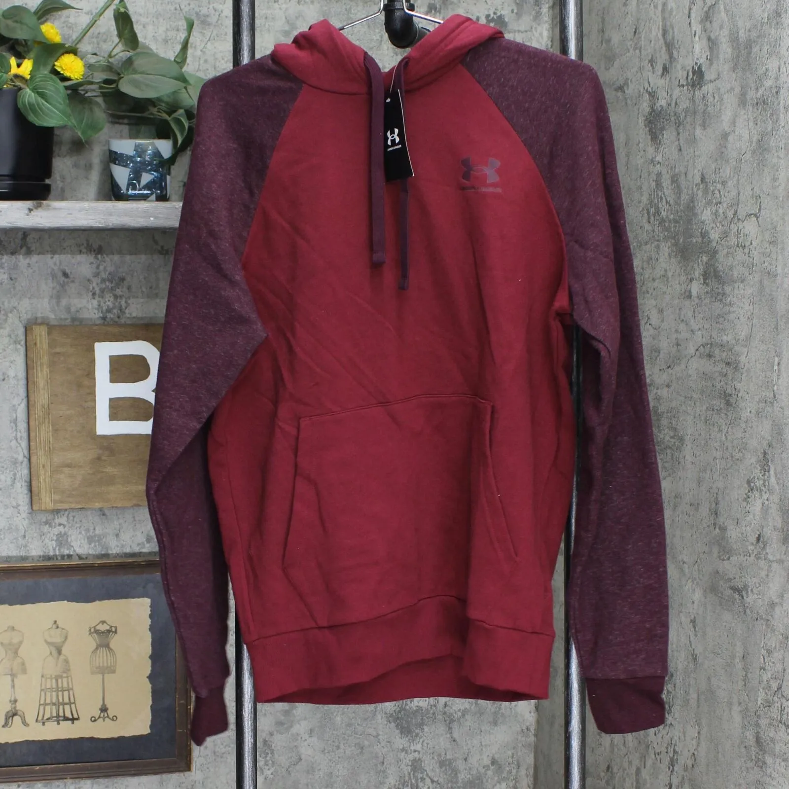 Under Armour Men's Rival Colorblocked Fleece Pullover Sweatshirt Hooded Hoodie