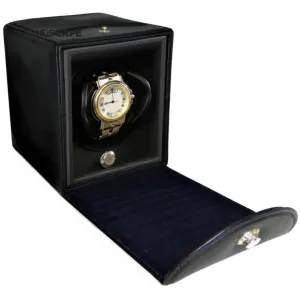 Underwood (London) - Single Classic Watch Winder in Black Leather
