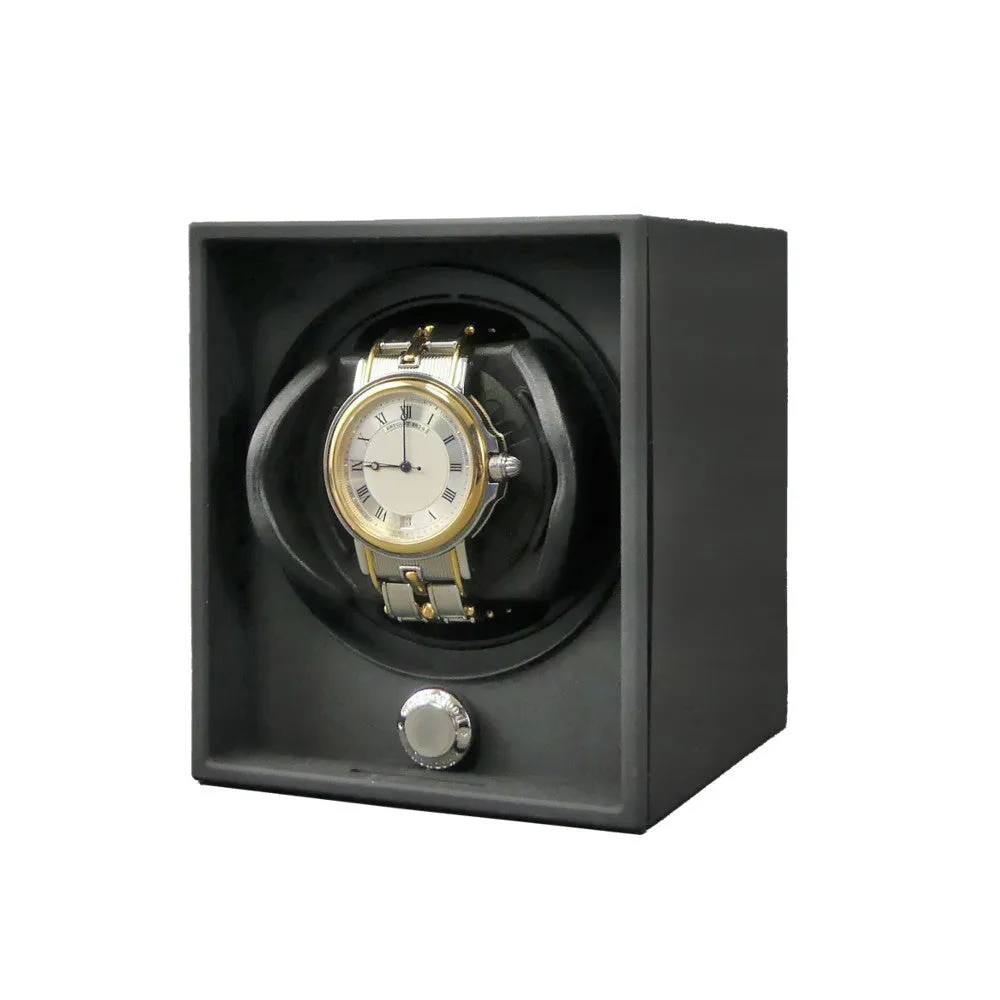 Underwood (London) - Single Classic Watch Winder in Black Leather