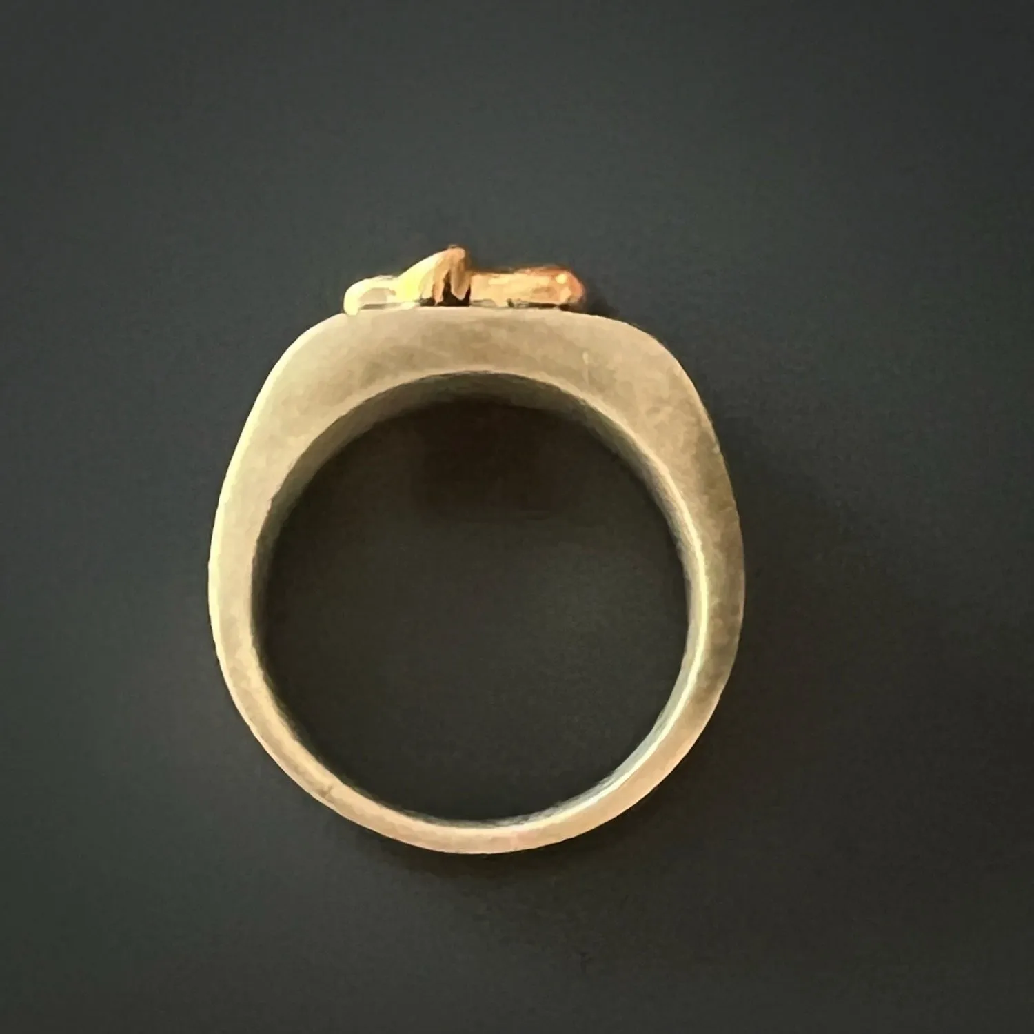 Unique Silver And Gold Elephant Ring