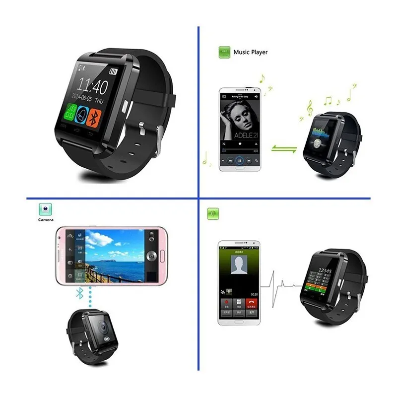 Unisex Bluetooth Digital Sport, Sleeping Pedometer Smart Watch