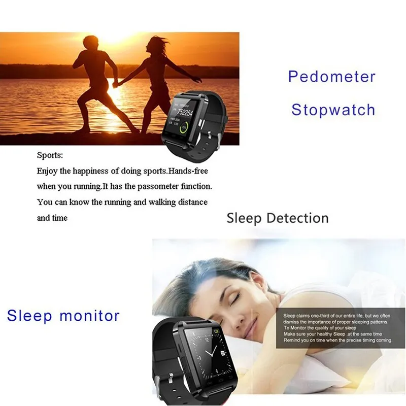 Unisex Bluetooth Digital Sport, Sleeping Pedometer Smart Watch