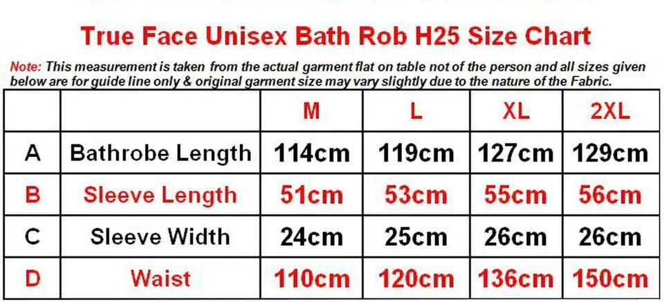 Unisex Egyptian Cotton Towelling Bathrobe