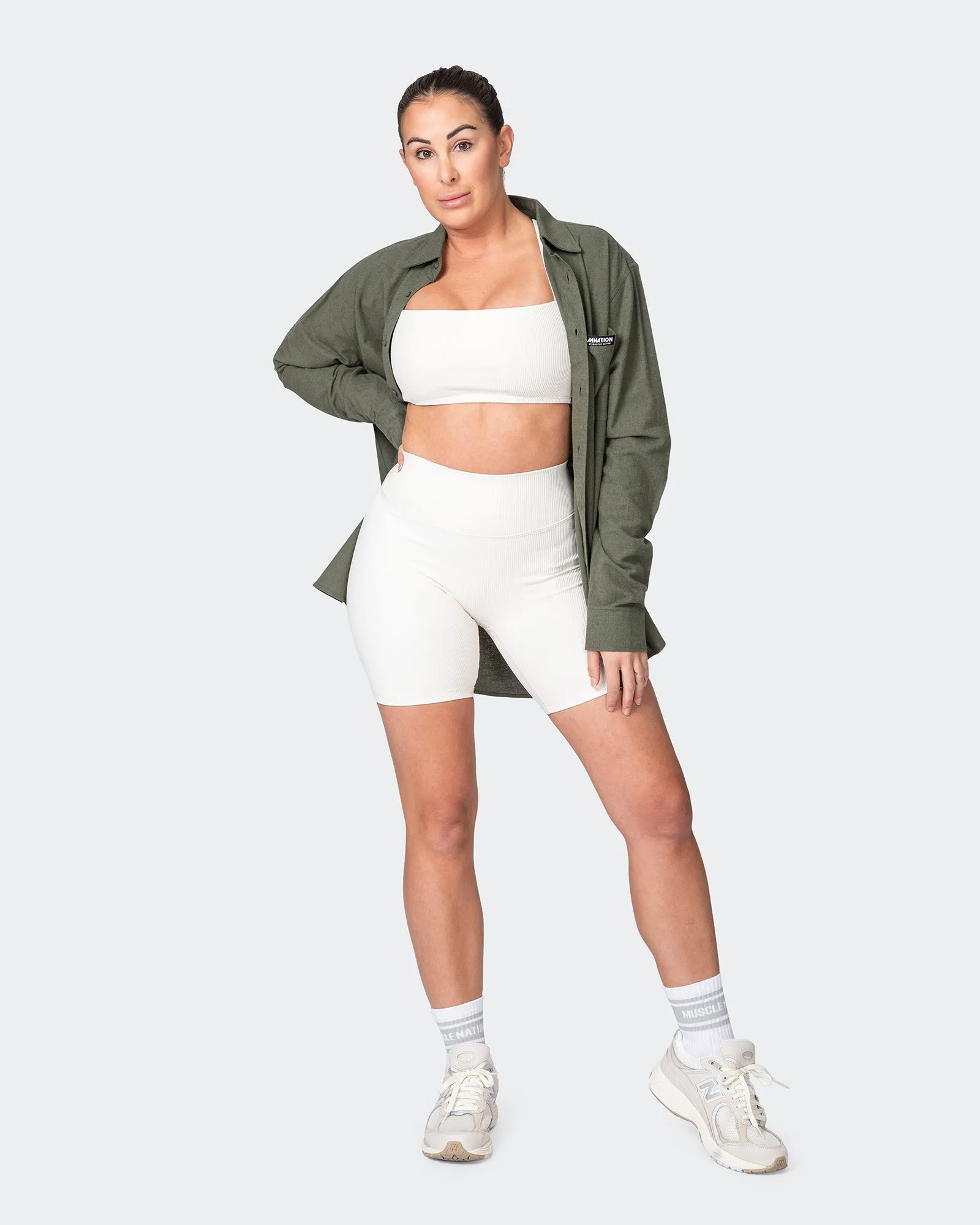 Unisex MN Throw Over - Dark Khaki