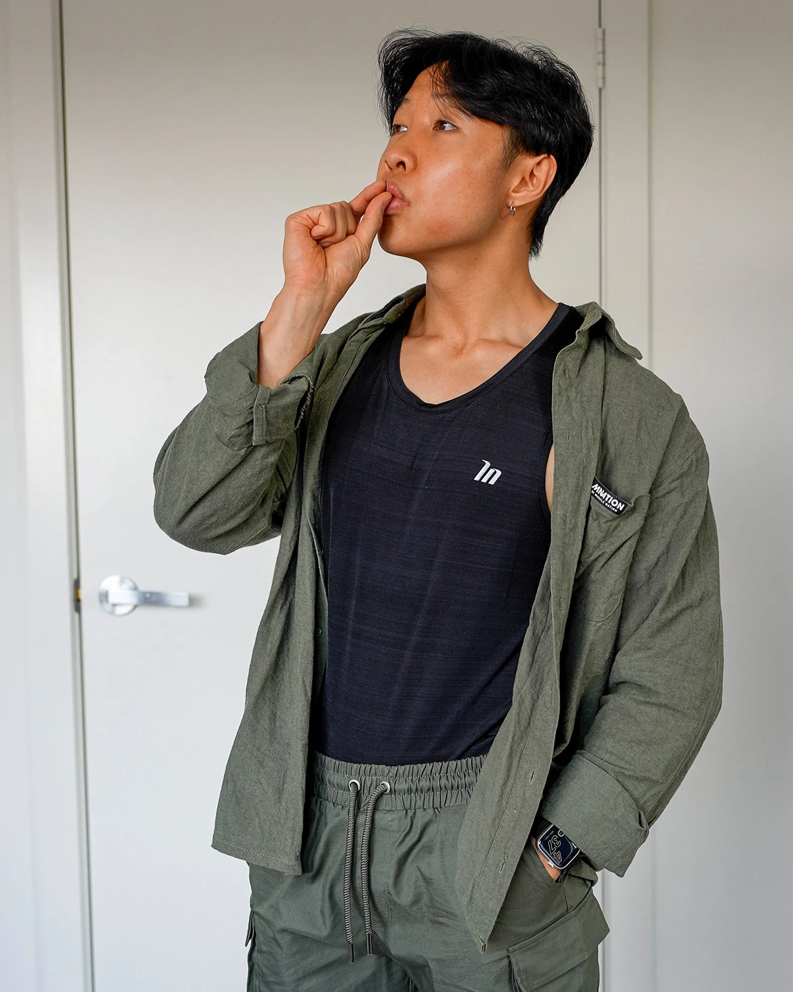 Unisex MN Throw Over - Dark Khaki