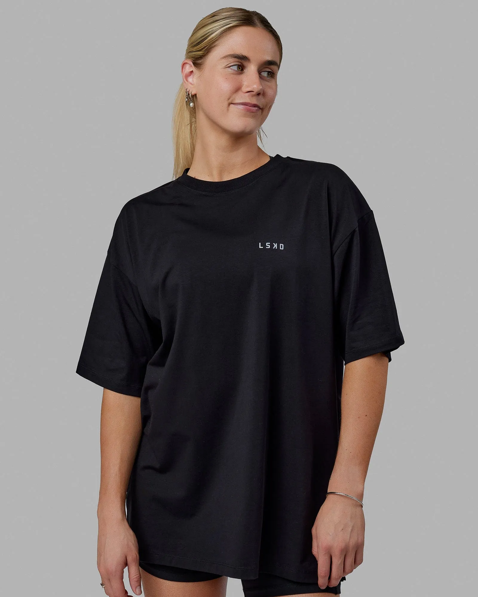 Unisex PimaFLX Tee Oversize - Black
