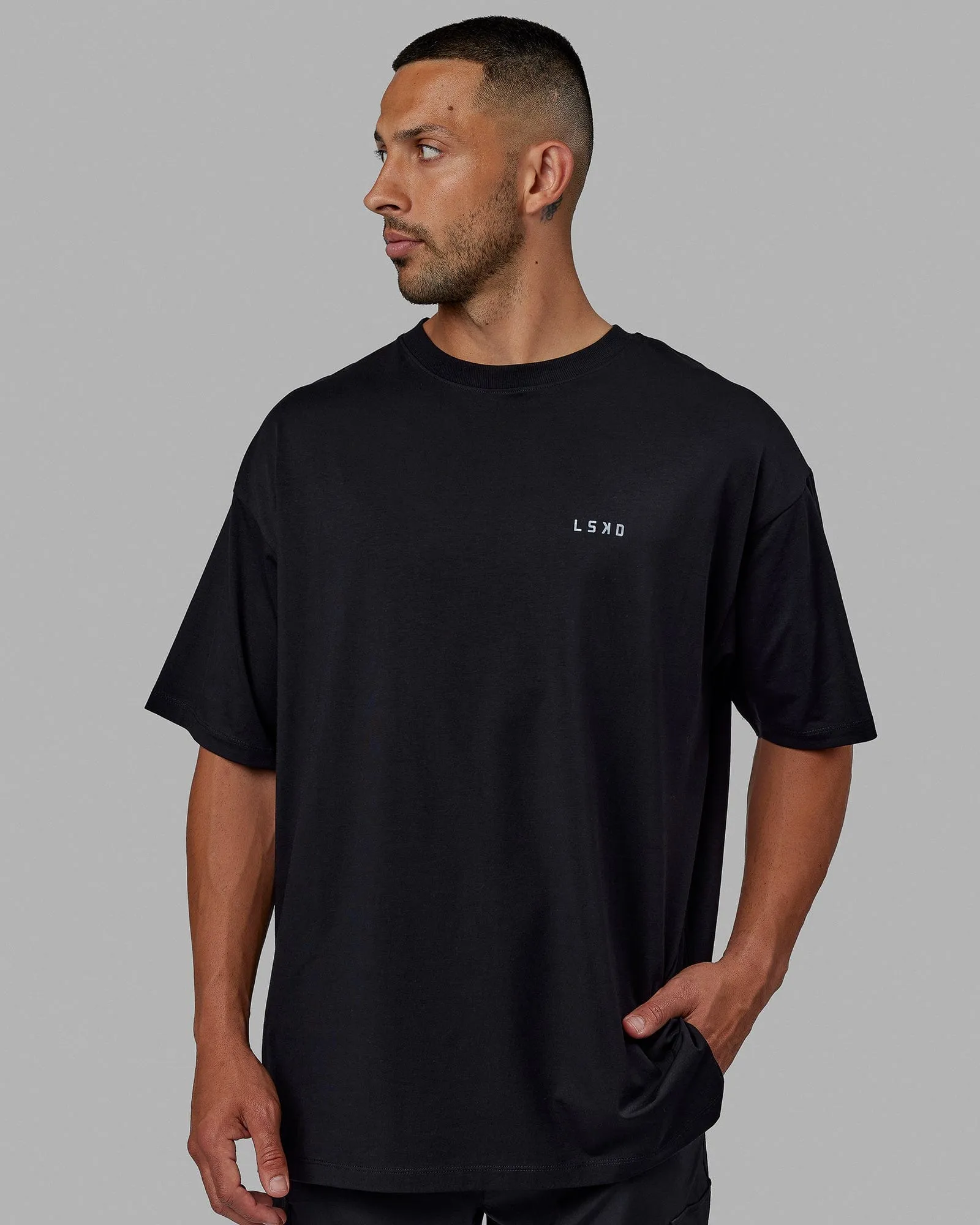 Unisex PimaFLX Tee Oversize - Black