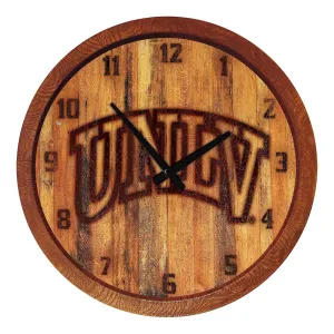 UNLV Rebels: Branded "Faux" Barrel Top Wall Clock