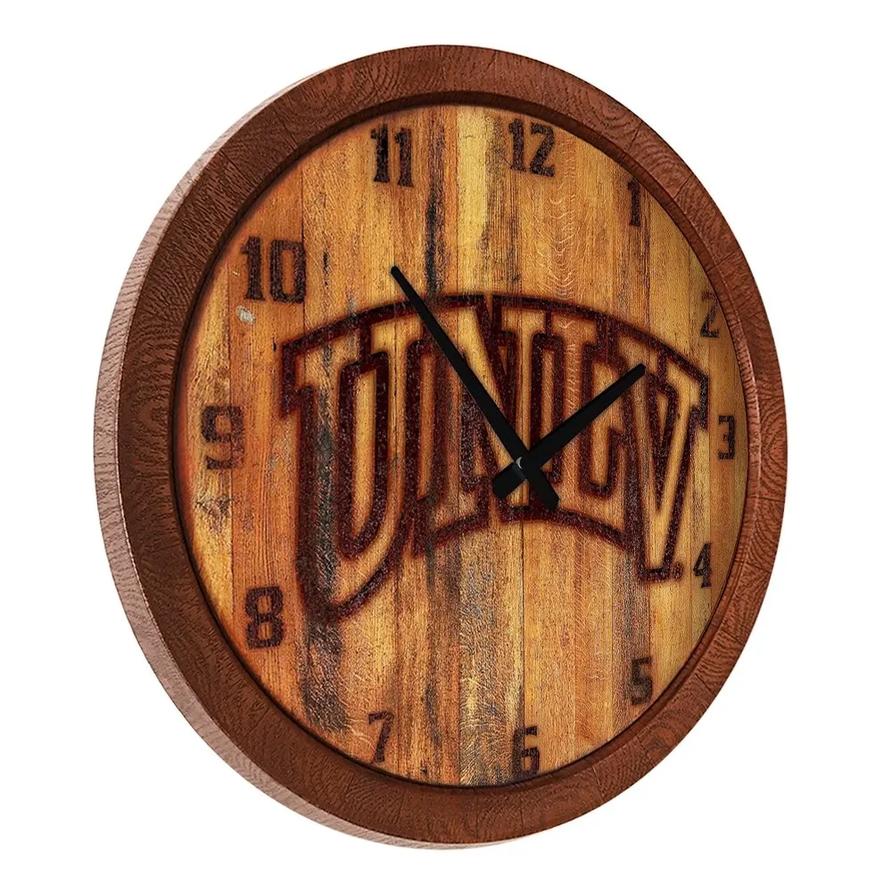 UNLV Rebels: Branded "Faux" Barrel Top Wall Clock