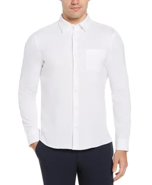 Untucked Total Stretch Slim Fit Solid Shirt - White