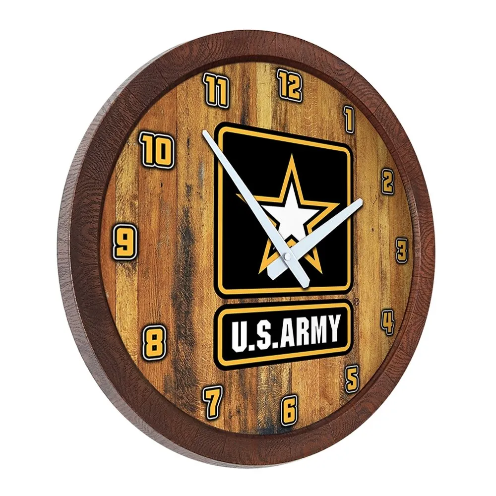 US Army: "Faux" Barrel Top Wall Clock