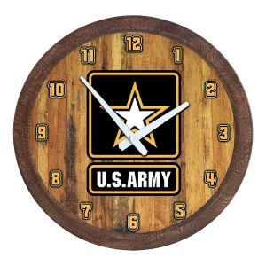 US Army: "Faux" Barrel Top Wall Clock