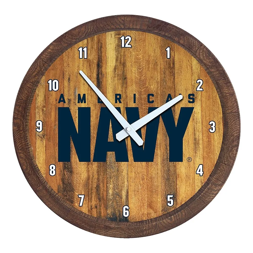 US Navy: "Faux" Barrel Top Wall Clock