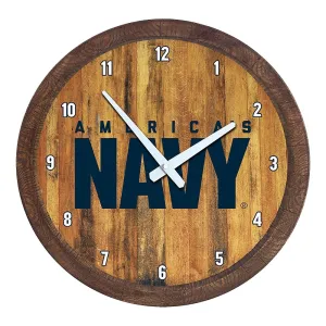 US Navy: "Faux" Barrel Top Wall Clock