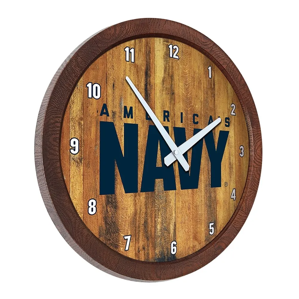 US Navy: "Faux" Barrel Top Wall Clock